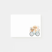 Schattigee Goldendoodle Hond Fietsen Spring Flower Post-it® Notes (Voorkant)
