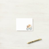 Schattigee Goldendoodle Hond Fietsen Spring Flower Post-it® Notes (Op bureau)