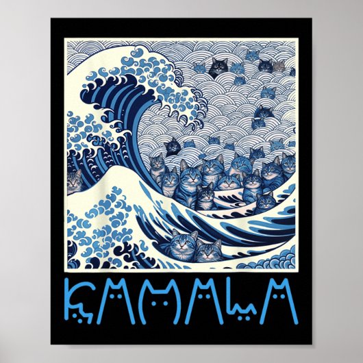 Schattigee golf van blauwe katten voor Kamala 1 Poster (Voorkant)