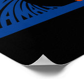 Schattigee golf van Blue Wave Kamala voor Kamala F Poster (Hoek)