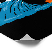 Schattigee golf van Blue Wave Kamala voor Kamala F Poster (Hoek)