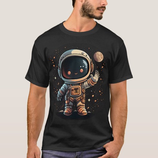 Schattigee-golfastronaut T-shirt (Voorkant)