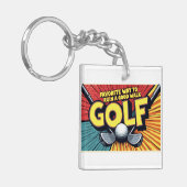 Schattigee golffavoriete manier om een goede wande sleutelhanger (Voorkant Links)