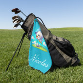 Schattigee Golfing Birdie Golfhanddoek (Groen)