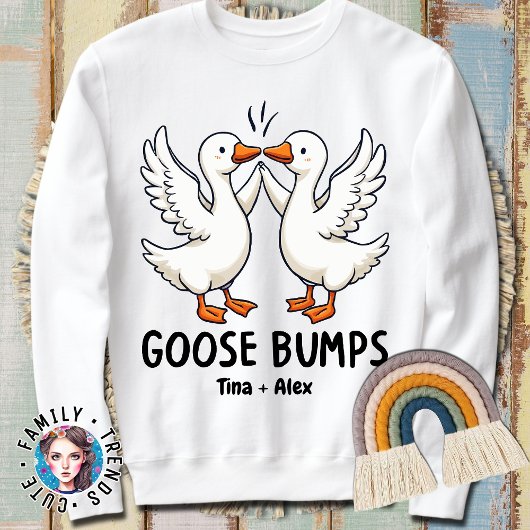Schattigee Goose Bumps Funny Animal Pun Lover Trui