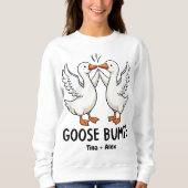 Schattigee Goose Bumps Funny Animal Pun Lover Trui (Voorkant)