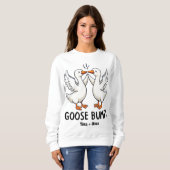 Schattigee Goose Bumps Funny Animal Pun Lover Trui (Voorkant volledig)