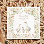Schattigee Goose Wildflower Baby shower Servet