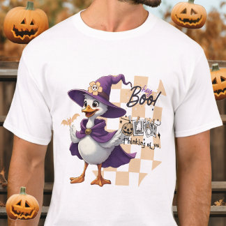 Schattigee Goose Witch Shirt Pastel Halloween T-sh