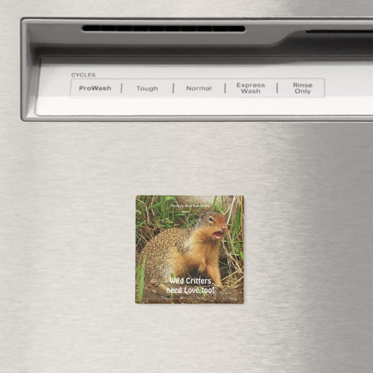 Schattigee Gopher Prairiehonden Wildlife Magnets Magneet (Insitu (Vaatwasser))