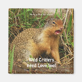 Schattigee Gopher Prairiehonden Wildlife Magnets Magneet (Voorkant)