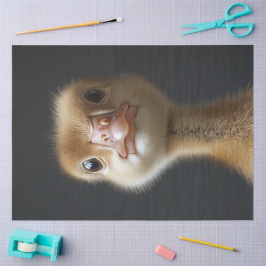 Schattigee Gosling Portrait Decoupage Tissuepapier (Craft)