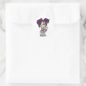 Schattigee Gothic Baby Ronde Sticker (Tas)