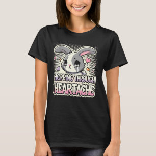 Schattigee Gothic Emo Bunny Graphics Dark Humor Bu T-shirt