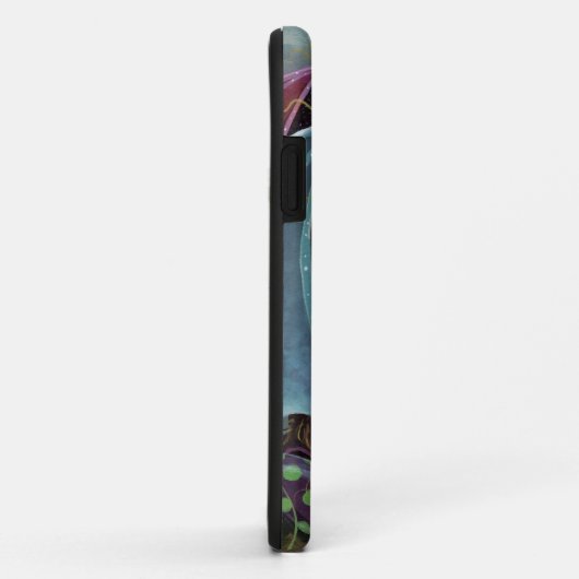 Schattigee Gothic Fairy en Dragon iPhone Case (Achterkant/rechts)
