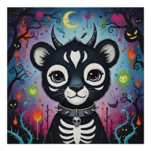 Schattigee Gothic Hybrid – Spooky Fantasy Night Cr Perfect Poster