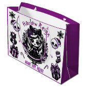 Schattigee Gothic Meisje Paarse & Zwarte Gotische  Groot Cadeauzakje (Achterkant Gekanteld)