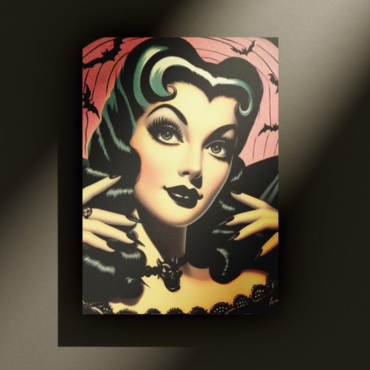 Schattigee  Gothic Pin-up Briefkaart