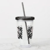 Schattigee Gotische Emo Kinder Kus Valentijnsdag Acryl Drinkbeker (Links)