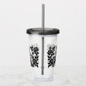 Schattigee Gotische Emo Kinder Kus Valentijnsdag Acryl Drinkbeker (Rechts)