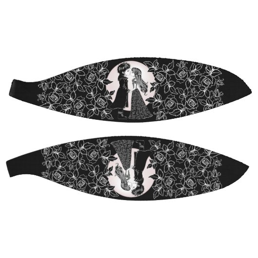 Schattigee Gotische Emo Kinder Kus Valentijnsdag Basketbal (Panelen)