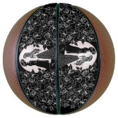 Schattigee Gotische Emo Kinder Kus Valentijnsdag Basketbal (Verticaal)