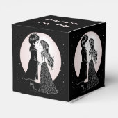 Schattigee Gotische Emo Kinder Kus Valentijnsdag Bedankdoosjes (Achterkant)