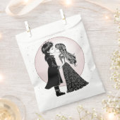 Schattigee Gotische Emo Kinder Kus Valentijnsdag Bedankzakje (Geknipt)