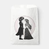 Schattigee Gotische Emo Kinder Kus Valentijnsdag Bedankzakje (Voorkant)