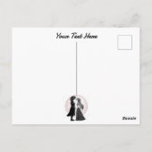 Schattigee Gotische Emo Kinder Kus Valentijnsdag Briefkaart (Achterkant)