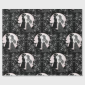 Schattigee Gotische Emo Kinder Kus Valentijnsdag Cadeaupapier (Vlak)