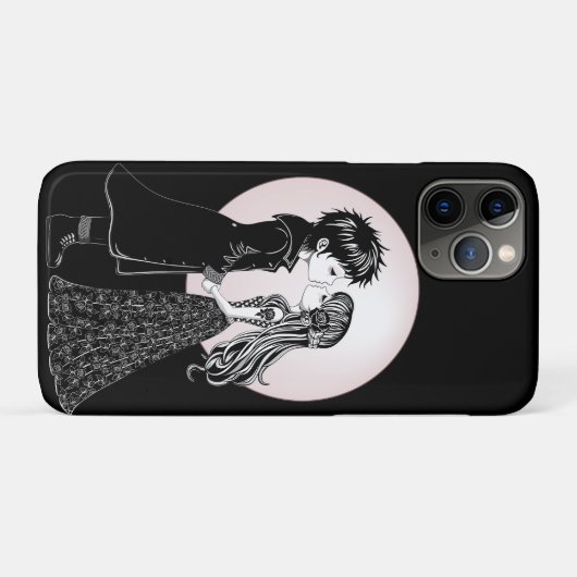 Schattigee Gotische Emo Kinder Kus Valentijnsdag Case-Mate iPhone Case (Achterkant (horizontaal))