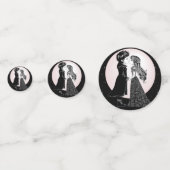 Schattigee Gotische Emo Kinder Kus Valentijnsdag Confetti (Voorkanten)