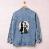 Schattigee Gotische Emo Kinder Kus Valentijnsdag Denim Jacket (Hangar)