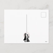 Schattigee Gotische Emo Kinder Kus Valentijnsdag Feestdagenkaart (Achterkant)