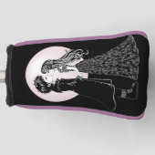 Schattigee Gotische Emo Kinder Kus Valentijnsdag Golfheadcover (Voorkant)