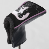 Schattigee Gotische Emo Kinder Kus Valentijnsdag Golfheadcover (3/4 voorkant)