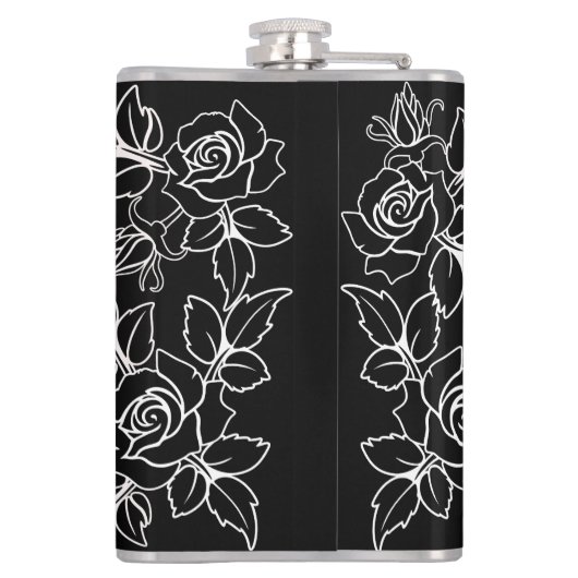 Schattigee Gotische Emo Kinder Kus Valentijnsdag Heupfles (Achterkant)