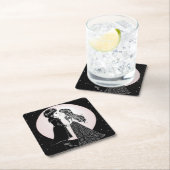 Schattigee Gotische Emo Kinder Kus Valentijnsdag Kartonnen Onderzetters (Insitu)