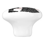 Schattigee Gotische Emo Kinder Kus Valentijnsdag Keramische Knop (Zijkant)