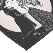 Schattigee Gotische Emo Kinder Kus Valentijnsdag Korte Tafelloper (Hoek)