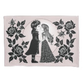 Schattigee Gotische Emo Kinder Kus Valentijnsdag Kussensloop (Voorkant)