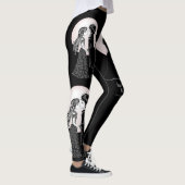 Schattigee Gotische Emo Kinder Kus Valentijnsdag Leggings (Rechts)