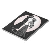 Schattigee Gotische Emo Kinder Kus Valentijnsdag Notitieblok (Linkerzijde)