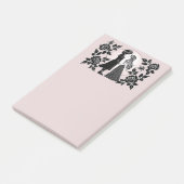 Schattigee Gotische Emo Kinder Kus Valentijnsdag Post-it® Notes (Schuin)