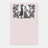 Schattigee Gotische Emo Kinder Kus Valentijnsdag Post-it® Notes (Voorkant)