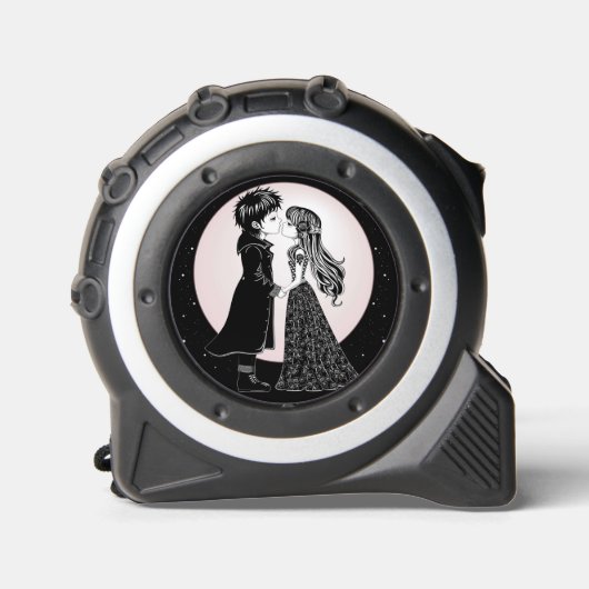 Schattigee Gotische Emo Kinder Kus Valentijnsdag Rolmaat (Voorkant)