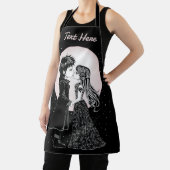 Schattigee Gotische Emo Kinder Kus Valentijnsdag Schort (Insitu)