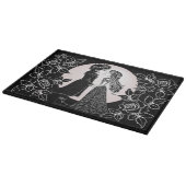 Schattigee Gotische Emo Kinder Kus Valentijnsdag Snijplank (Hoek)