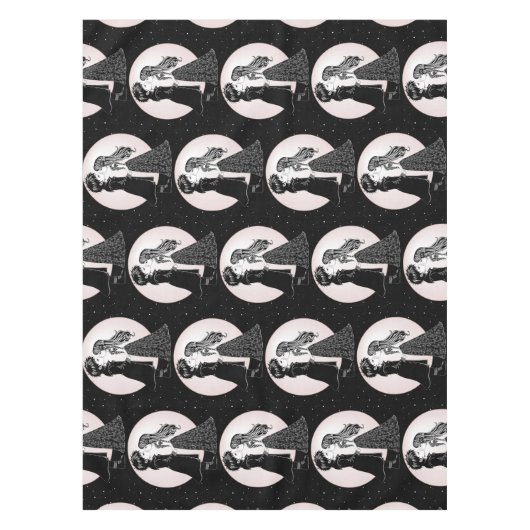 Schattigee Gotische Emo Kinder Kus Valentijnsdag Tafelkleed (Voorkant)